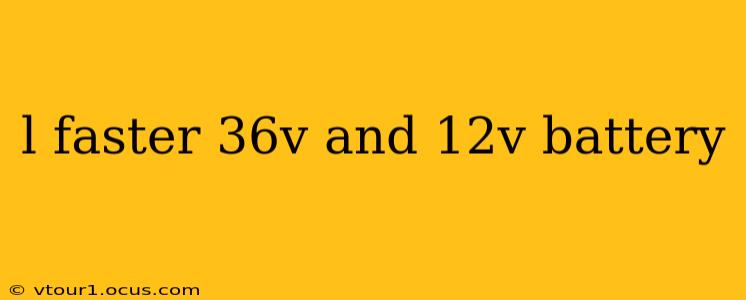 l faster 36v and 12v battery