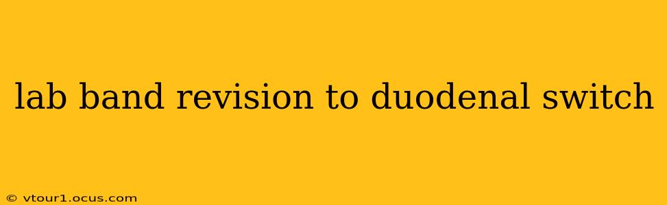 lab band revision to duodenal switch