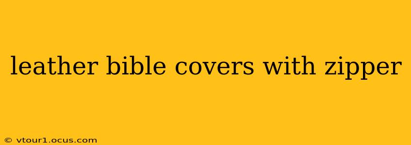 leather bible covers with zipper