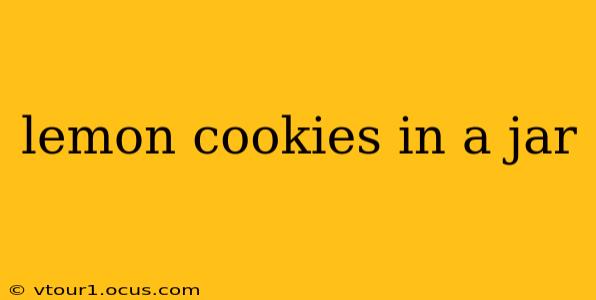 lemon cookies in a jar