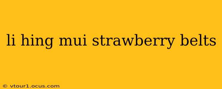 li hing mui strawberry belts