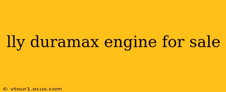 lly duramax engine for sale