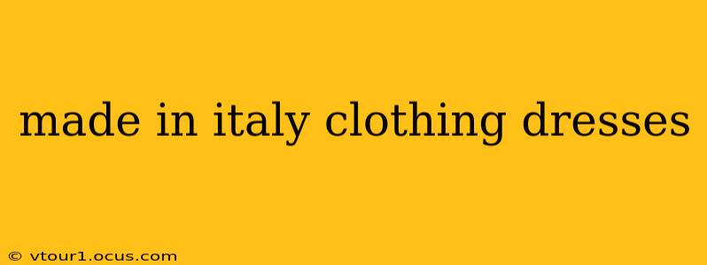 made in italy clothing dresses