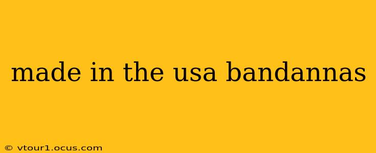 made in the usa bandannas