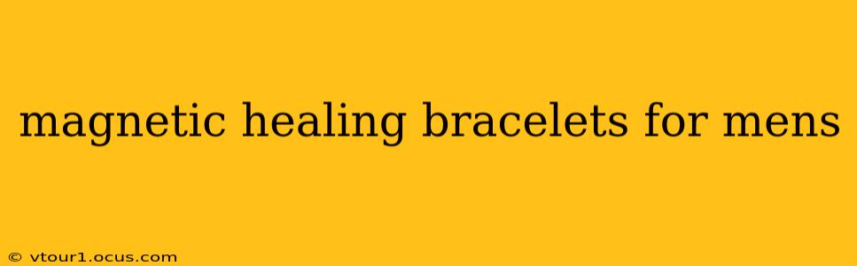 magnetic healing bracelets for mens