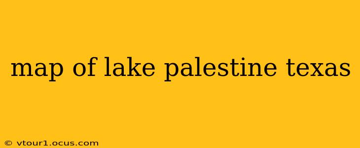 map of lake palestine texas