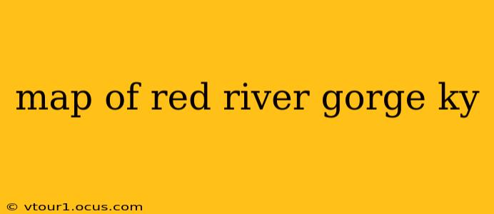 map of red river gorge ky
