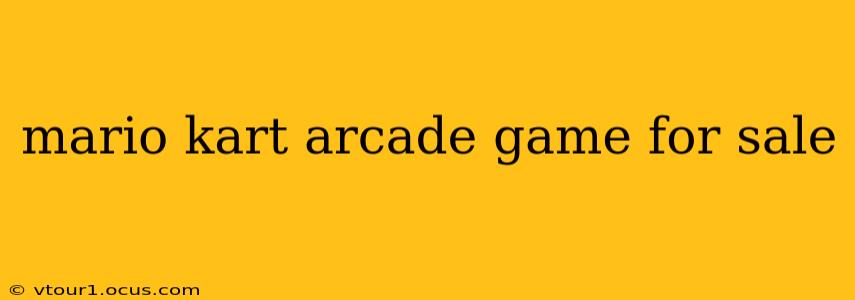 mario kart arcade game for sale