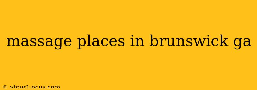 massage places in brunswick ga