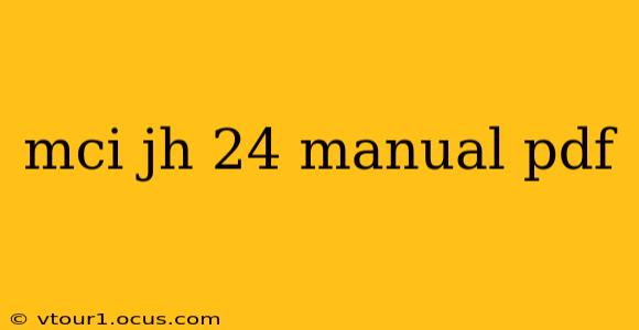 mci jh 24 manual pdf