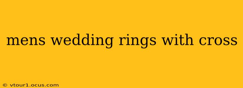 mens wedding rings with cross