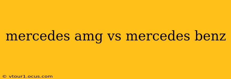 mercedes amg vs mercedes benz