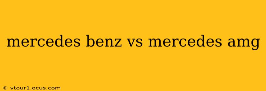 mercedes benz vs mercedes amg