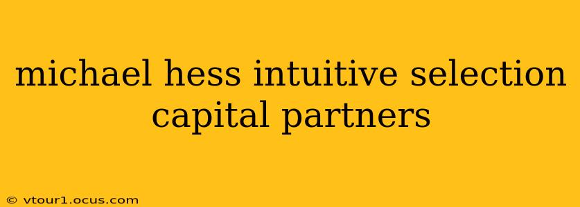 michael hess intuitive selection capital partners