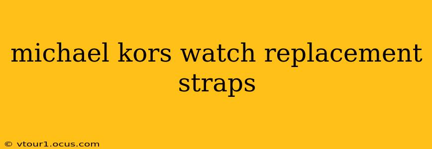 michael kors watch replacement straps