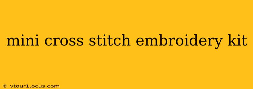 mini cross stitch embroidery kit