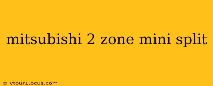 mitsubishi 2 zone mini split