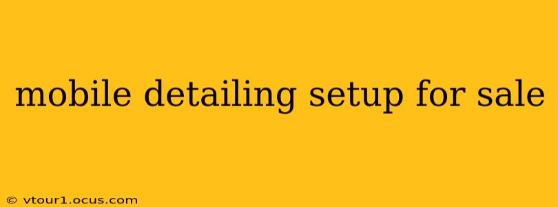 mobile detailing setup for sale