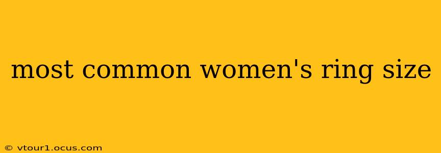 most common women's ring size