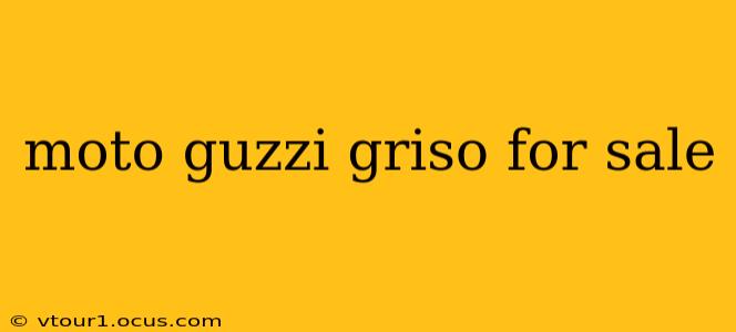 moto guzzi griso for sale