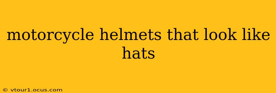 motorcycle helmets that look like hats