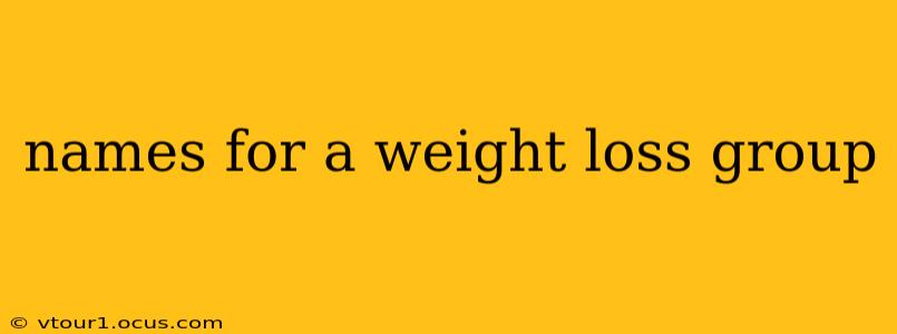 names for a weight loss group