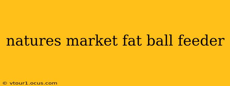 natures market fat ball feeder