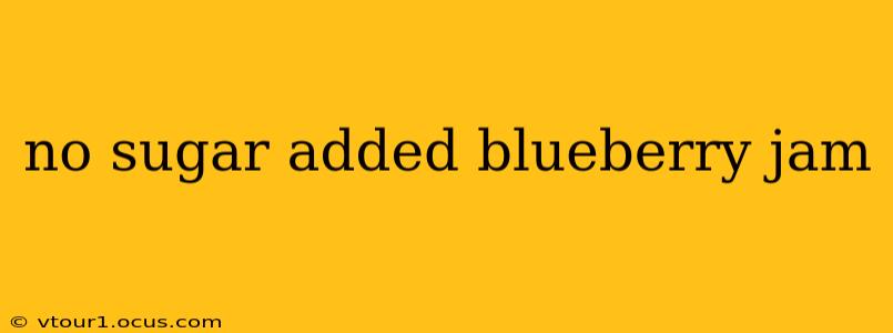 no sugar added blueberry jam