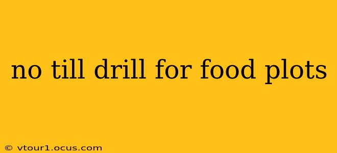 no till drill for food plots