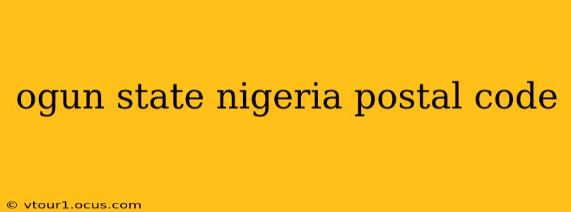 ogun state nigeria postal code