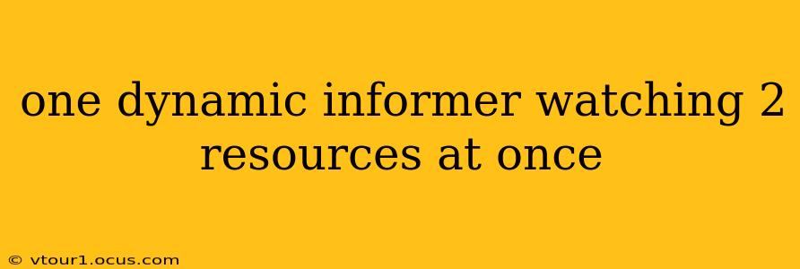 one dynamic informer watching 2 resources at once