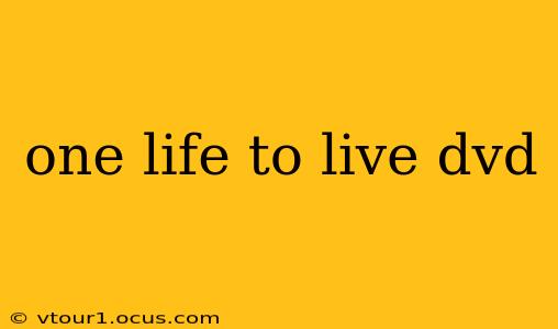 one life to live dvd