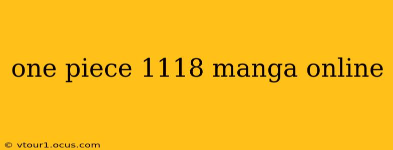 one piece 1118 manga online