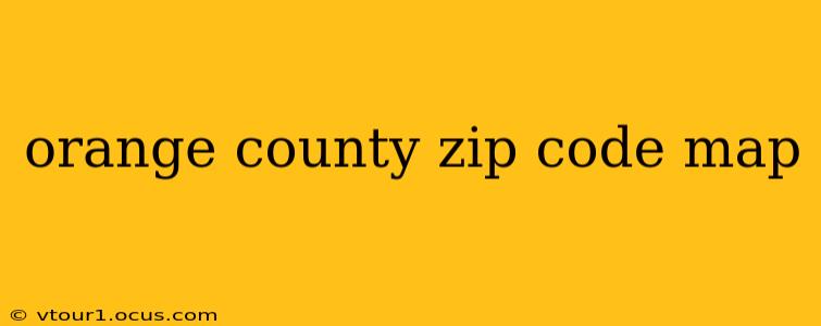 orange county zip code map