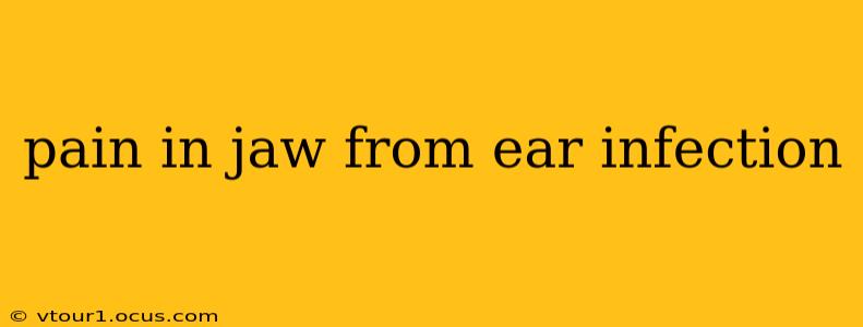 pain in jaw from ear infection