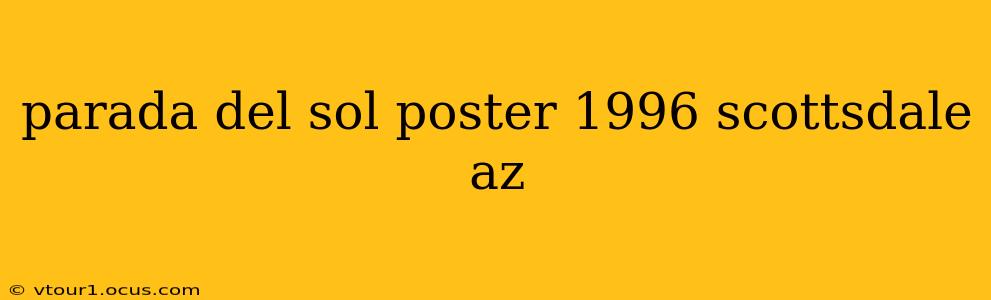 parada del sol poster 1996 scottsdale az