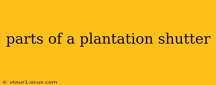 parts of a plantation shutter
