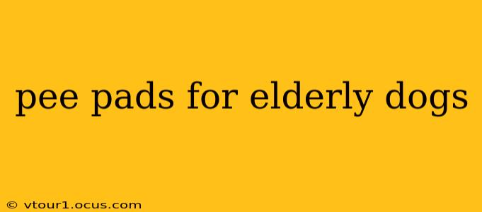 pee pads for elderly dogs