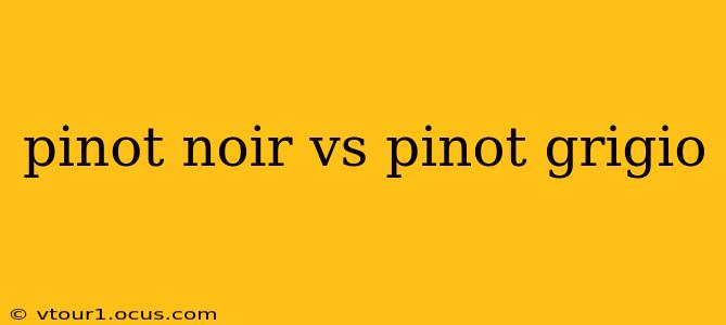 pinot noir vs pinot grigio
