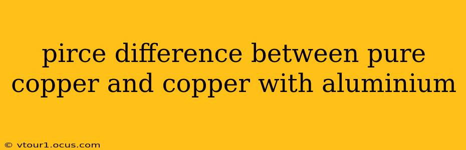 pirce difference between pure copper and copper with aluminium