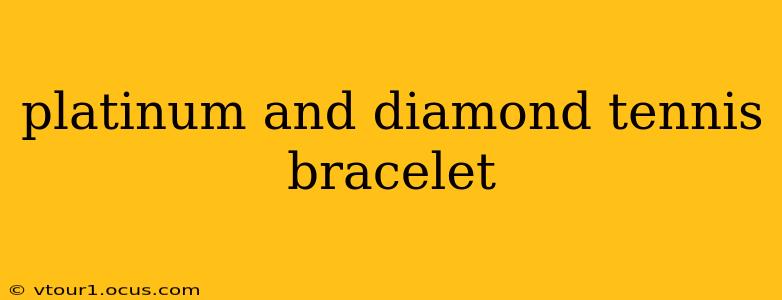 platinum and diamond tennis bracelet