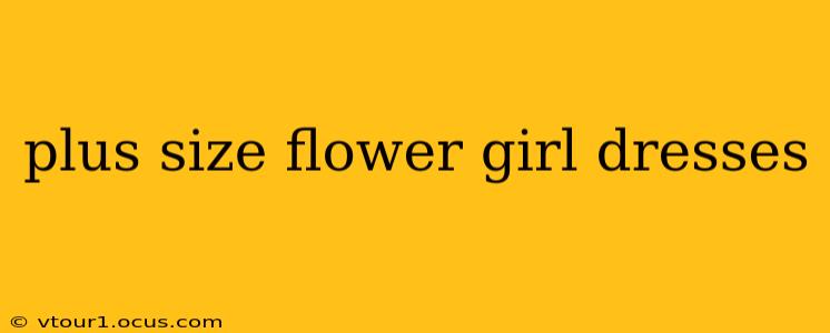 plus size flower girl dresses