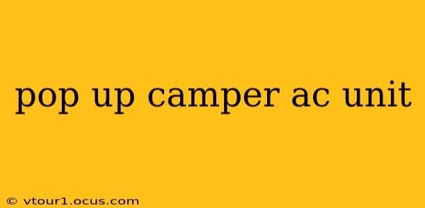 pop up camper ac unit