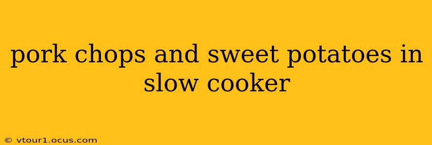 pork chops and sweet potatoes in slow cooker