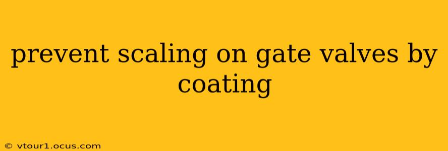 prevent scaling on gate valves by coating