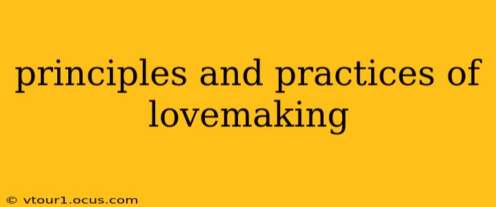 principles and practices of lovemaking