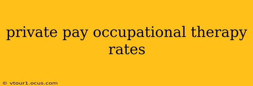 private pay occupational therapy rates