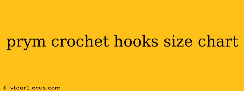 prym crochet hooks size chart