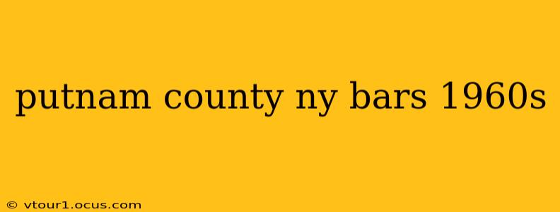 putnam county ny bars 1960s
