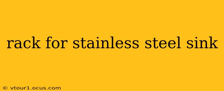 rack for stainless steel sink